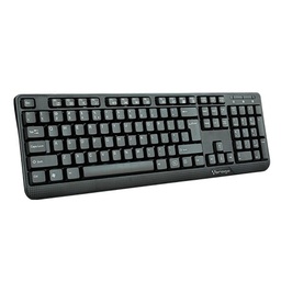 [TECVGO070] Teclado                                                                                                                                         Alámbrico Vorago - Kb-102 Usb, Alámbrico, Universal, Teclas Fn Multimedia, Negro.