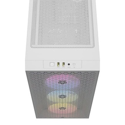 [CC-9011256-WW] Gabinete                                                                                                                                                                                                                                                                                                                  Corsair 3000d Airflow Rgb Cc-9011256-ww Mt White 3xar120 Tg