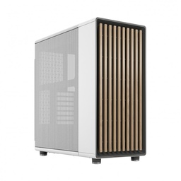 [dim-FD-C-NOR1C-03] Gabinete     Fractal Design North Mesh Con Ventana, Midi-tower, Atx/mini-itx/micro-atx, USB 3.0, Sin Fuente, 2 Ventiladores Instalados, Blanco