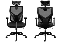 [Dim-29557] SILLA THUNDER X3 YAMA 1 NEGRO MAX 125KG RECLINABLE 135° CABECERA AJUSTABLE 1D