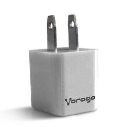 CARGADOR PARA PARED VORAGO 1 PUERTO USB BLANCO BLISTER AU-105-WH