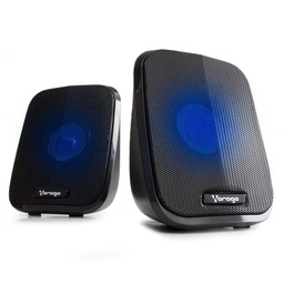 [7502266677550-V] BOCINAS VORAGO USB PASIVAS PARA COMPUTADORA 2.0 NEGRO SPK-107