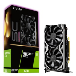 [Dim-27112] EVGA TARJETA DE VIDEO GEFORCE GTX 1650 SC ULTRA GAMING 04G-P4-1057-KR 4GB GDDR5 DUAL FAN METAL BACKPLATE