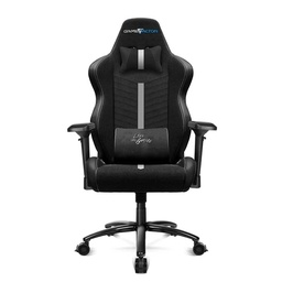 [7502266678014-G] Silla                                                                                                                                                                                                                                                                                                 Game Factor Tela Reclinable 4d, Metal Negro/blanco Cgc601-wh