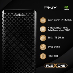 [dim-flexone-ws-14700] Computadora             Flexone Ws Proart Intel Core I7 14700k 64gb Ddr5 Z790 1tb SSD M.2 2tb HDD 650w 80+ Wc 240mm Wifi Nvidia Nvidia Pny Quadro Rtx4500 24gb