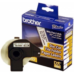 [DK1203] Rollo De 300 Etiquetas Brother Dk1203 Pre-cortadas 17mm X 87.1mm