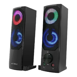 [AC-935258] Bocinas 2.0 Acteck Brick As450/usb A 6w/conex 3.5 Negro (ac-935258)