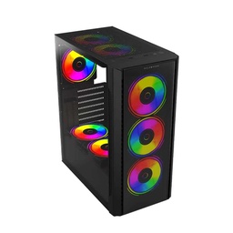 [BR-935968] Gabinete Balam Media Torre Dragonflyii Gm745 Cristal Negro Br-935968