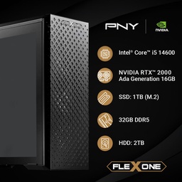 [dim-flexone-ws-proart-i5--ada] Computadora               Flexone Ws Proart Intel Core I5 14600 32gb Ddr5 B760 1tb SSD M.2 2tb HDD 650w 80+ Wc240mm Wifi Nvidia RTX 2000 Ada Generation 16gb Gddr6
