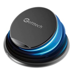 CARGADOR INALAMBRICO GETTTECH GCS-69201 CARGA RAPIDA MODO LED, APOLLO