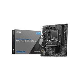 [PRO H610M-S] Tarjeta Madre Msi Pro H610m-s Lga 1700 Ddr4 Pci_e1 Pcie 4.0