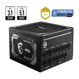[MAG A1250GL PCIE5] Fuente De Poder Msi Mag A1250gl Pcie5 1250w 80 Plus Gold Full Modular