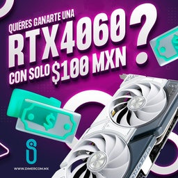 [dim-197105274945-A-1] Gana una Tarjeta De Video Asus Dual-rtx4060-o8g-white Ddr6/dlss3/nvidia/hdmi por solo $100 pesitos (sorteo)
