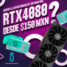 [dim-raffles-rtx4080s] DimerRaffles Tarjeta De Video Zotac Gaming Geforce Rtx 4080 Super Trinity Black 16g (participa por una GPU)