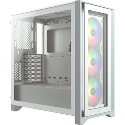 [CC-9011205-WW-ED] (ed) Gabinete Corsair Icue 4000x Rgb White Tg Atx Cc-9011205-ww