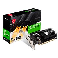 [GEFORCE GT 1030 4GD4 LP OC] TARJETA DE VIDEO MSI NVIDIA GT 1030 /X16 3.0/GDDR4/4 GB /1X DP 1.4/HDMI 2.0B/BAJO PERFIL /GAMA BASICA