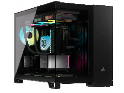 [CC-9011267-WW] GABINETE CORSAIR 2500X LINK/ NEGRO/SEMI- TORRE/ MICRO-ATX MITX /CRISTAL TEMPLADO/GAMER/ CC-9011267-WW