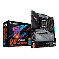 [Z690 A ELITE AX DDR4] MB GIGABYTE Z690 INTEL S-1700 12GEN/4XDDR4 3200MHZ/PCIE 16X/DP/HDMI/2XUSB 3.2/USB-C/M.2/WIFI/BLUETOTH/ATX/GAMA ALTA/GAMER