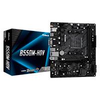 [B550M-HDV] MB ASROCK B550M HDV AMD AM4/64 GB DDR4 4733+(OC)/1 PCIE 4.0 X 16/1 PCIE 3.0 X 1/1 HYPER M.2/4 SATA3/6 USB 3.2/5 USB 2.0/HDMI 2.1 4K - 2K/DVI-D/D-SUB
