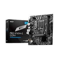 [PRO B760M-E DDR4] MB MSI B760 INTEL S-1700 14A/13A/12A GEN/2X DDR4 4800/HDMI/M.2/4X USB3.2/WIFI/MATX/GAMA MEDIA