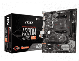 [Dim-a320m-promax] TARJETA MADRE MSI A320M-A PRO AM4 (MAX 1PZ POR CLIENTE)