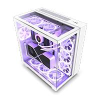 [CM-H91EW-01-1] GABINETE NZXT H9 ELITE / VIDRIO TEMPLADO / BLANCO / ATX MID TOWER /CON 3 VENTILADORES RGB /1 SIN RGB / GAMER