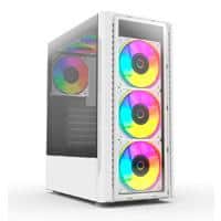 [BR-935975-1] GABINETE BALAM RUSH DRAGONFLY CRYSTAL GM745 / MINI TORRE/ ATX, MICRO ATX, MINI ITX / PANEL CRISTAL TEMPLADO/ ILUMUMINACION RGB/ METAL/ BLANCO/ BR-935975