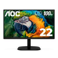 [22B2HM2] MONITOR LED AOC 22B2HM2 / COLOR NEGRO / PANEL VA 21.5 / HDMI Y VGA / ASPECTO 16:9 / TIEMPO DE RESPUESTA 4MS / VESA 100X100 MM / 1920 X 1080 / 100  HZ / CONTRASTE 20,000,000:1 / BRILLO 250 CD/M2