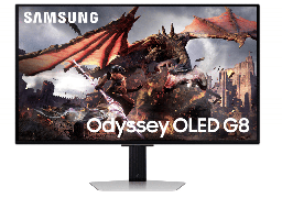 [LS32DG800SLXZX] MONITOR LED SAMSUNG 32 PULGADAS 4K UHD (3,840 X 2,160) FLAT, ODYSSEY OLED G8, 0.03MS, FREESYNC PREMIUM PRO, 240 HZ,  D. PORT, HDMI, USB HUB, WIFI, BOCINAS