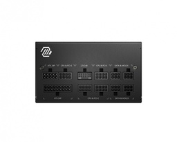 [MAG A850GL PCIE5] FUENTE DE PODER MSI 850W/80 PLUS GOLD /NEGRO/ATX/MODULAR