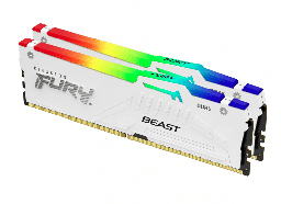[KF560C30BWEAK2-32] MEMORIA RAM KINGSTON DIMM DDR5 32GB (2X16GB) 6000MT/S FURY BEAST WHITE EXPO RGB CL30 288PIN 1.4V C/DISIPADOR DE CALOR P/PC/GAMER/ALTO RENDIMIENTO (KIT 2) (KF560C30BWEAK2-32)