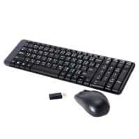 [920-004430] TECLADO/MOUSE LOGITECH MK220 NEGRO INALAMBRICOS COMPACTO USB ALCANCE HASTA 10 MTS