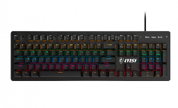 [FORGE GK300 BLUE ES] TECLADO ALAMBRICO MSI FORGE GK300 USB 2.0/RGB 9 MODOS
