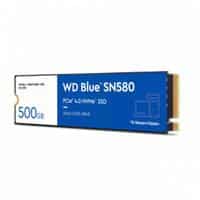 [WDS500G3B0E-00CHF0,WDS500G3B0E] UNIDAD DE ESTADO SOLIDO SSD INTERNO WD BLUE SN580 500GB M.2 2280 NVME PCIE GEN4 LECT.4000MBS ESCRIT.3600MBS TBW300 PC LAPTOP MINIPC WDS500G3B0E