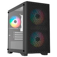 [BR-938853] GABINETE GAMER BALAM RUSH CARBONO AIRCOOL 4000A / MINI TORRE / MINI ITX, MICRO ATX / PANELES REMOVIBLES CRISTAL TEMPLADO , MALLA / VENTILADORES ARGB / SOPORTE ENFRIAMIENTO LIQUIDO / NEGRO / BR-938853