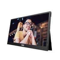 [16T3E] MONITOR PORTATIL LED AOC 16T3E / COLOR NEGRO / PANEL IPS 15.6 / USB-C /  ASPECTO 16:9 / TIEMPO DE RESPUESTA 4MS / VESA  50X50 MM / RESOLUCION 1920 X 1080 / 60 HZ / CONTRASTE 700:1 / BRILLO 250 CD/M2