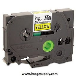 [TZES621] Cinta                                                                                                                                                                                                                                                                                 Brother Tzes621 Negro Sobre Amarillo 9mm X 8 M Largo