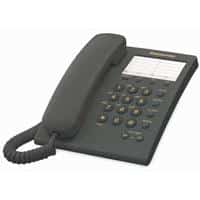 [KX-TS550MEB] TELEFONO PANASONIC KX-TS550MEB ALAMBRICO BASICO UNILINEA CON MARCADOR RAPIDO DE 10 NUMEROS CONTROL DE VOLUMEN DE 4 NIVELES NEGRO