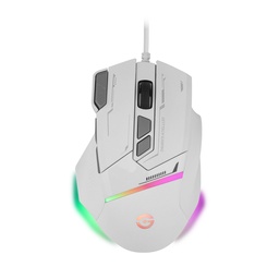 [GPM-RGBWR-G1-WH] Mouse Getttech Gaming Ergonomico Blanco 7200 Dpi 3m Clics 125 Hz Rgb Gpm-rgbwr-g1-wh