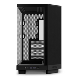 [CC-H61FB-01-1] GABINETE NZXT H6 FLOW / VIDRIO TEMPLADO / NEGRO / ATX, MICRO-ATX, MINI-ITX/ MID TOWER / GAMER