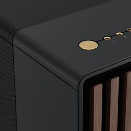 [dim-FD-C-NOR1C-01 R] Gabinete Fractal Design North Mesh con Ventana, Midi-Tower, ATX/Mini-ITX/Micro-ATX, USB 3.0, sin Fuente, 2 Ventiladores Instalados, Negro