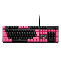 [OGMK04] TECLADO MECANICO EXTENDIDO OCELOT/ALAMBRICO/ILUMINACION TIPO RGB CUBIERTA DE ABS/COLOR NEGRO CON ROSA/GAMER