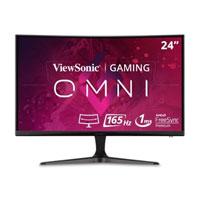 [VX2418C] MONITOR LED VIEWSONIC GAMER 24 PULGADAS / FULL HD 1920X1080P / HDMI / DISPLAY PORT/ FREESYNC / CURVO 1500R / 165 HZ / 1 MS /BOCINAS INTEGRADAS/ 3 AÑOS DE GARANTIA