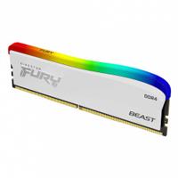 [KF436C17BWA/8] MEMORIA RAM KINGSTON DIMM DDR4 8GB 3600MT/S FURY BEAST WHITE RGB CL17 288PIN 1.35V C/DISIPADOR DE CALOR P/PC/GAMER/ALTO RENDIMIENTO (KF436C17BWA/8)