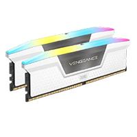 [CMH32GX5M2B6400C36W] MEMORIA CORSAIR VENGEANCE RGB 32GB (2X16GB) DDR5 DRAM 6400MT/S CL36  WHITE (CMH32GX5M2B6400C36W)