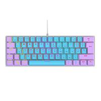 [CANDY BLUE 60-OC] TECLADO MECANICO 60 OCELOT CREATORS COLOR WAY AZUL CON MORADO, TIPO DE SWITCH AZUL
