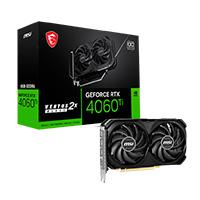 [GEFORCE RTX 4060 TI VENTUS 2X BLACK 8G OC] TARJETA DE VIDEO MSI NVIDIA GEFORCE RTX 4060 TI OC. PCIE X16 4.0/8GB/GDDR6X/ESTANDAR/HDMI/3 XDP/GAMA MEDIA
