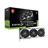 [GEFORCE RTX 4070 SUPER 12G VENTUS 3X OC] TARJETA DE VIDEO MSI NVIDIA GEFORCE RTX 4070 SUPER OC PCIE X16 4.0/12GB/GDDR6X/ESTANDAR/1HDMI/3XDP/GAMA ALTA/GAMER