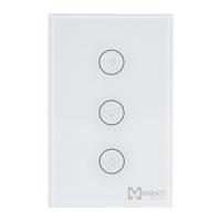 [M3SI1] APAGADOR INTELIGENTE DE PARED // MIRATI // WIFI 2.4GHZ // 3 APAGADOR TOUCH // COMPATIBLE CON ANDROID E IOS // FUNCIONA CON ALEXA Y ASISTENTE DE GOOGLE
