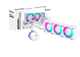 [GP-AORUS WATERFORCE X II 360I] DISIPADOR DE ENFRIAMIENTO LIQUIDO GIGABYTE AORUS WATERFORCE X 360 / LCD DISPLAY /S-1200/S-1700/AM4/AM5/RGB